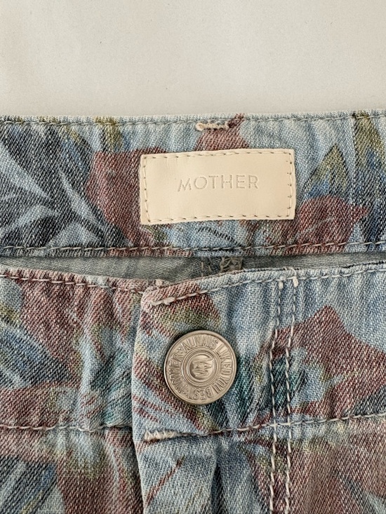 MOTHER The No Zip Misfit Pants Fresh Cut Floral Sz 26 EUC - Picture 5 of 16